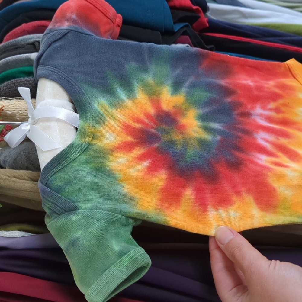 Shortsleeve Tie-Dye Bodysuit, 6mo